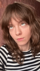 Woman photographed multiple times in Moscow portrait session