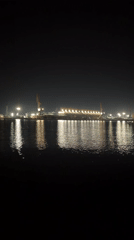 Nighttime harbor scenes documented in Burgas, Bulgaria
