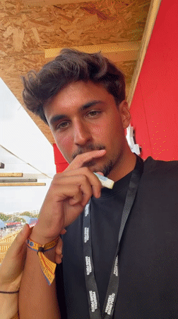 Young adults attend outdoor festival event in Porto