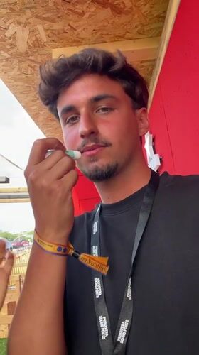 Young adults attend outdoor festival event in Porto