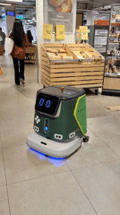 Self-driving robot spotted operating in Saint Petersburg supermarket