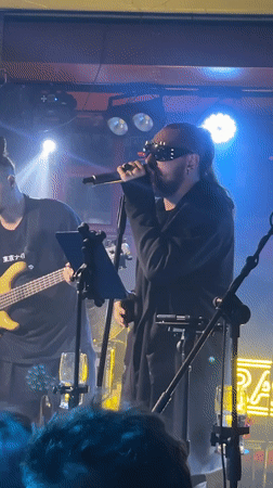 Live band performs at small venue in Novosibirsk