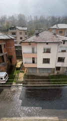 Hailstorm hits Zlatograd Bulgaria residential area April 19