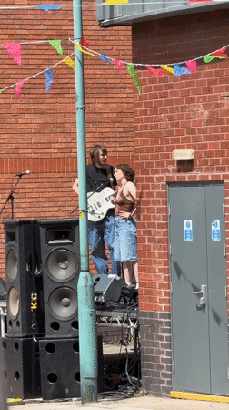 Live music and street event vibes in Tewkesbury