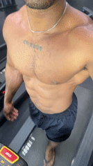 Early morning gym workout session captured by witness