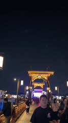 North Jakarta commercial district buzzing on a lit-up night out