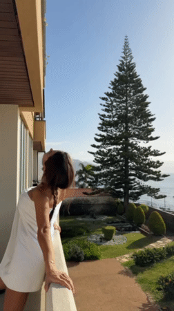 Morning leisure activities documented at Funchal resort balconies