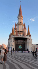 Theme park castle documented in Serik, Turkey