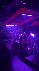 Late night clubbing scene captured in Sofia nightclub