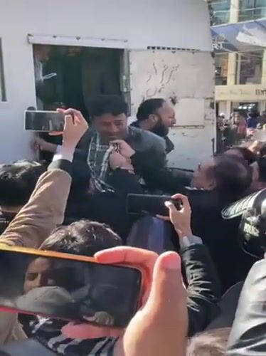 Crowds gather in Quetta as police respond to incidents