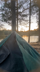 Sunset lakeside moments captured in Vyritsa, Russia