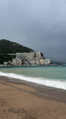 Overcast coastal scenes documented in Rafailovići, Montenegro