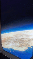 Earth views and futuristic cityscapes from an aerospace setting