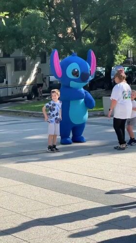 Community festival features Stitch mascot, bouncy castles, exotic birds