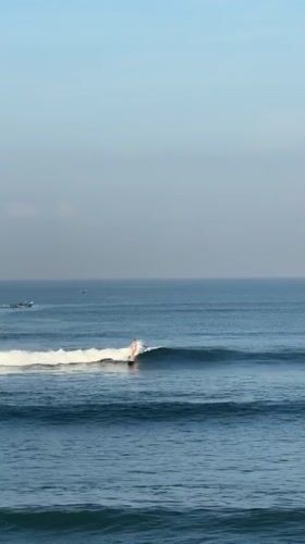 Tranquil beach scene documented by witnesses in Kediri