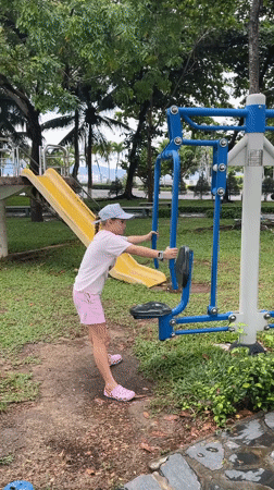 Morning park life captured across Nha Trang neighborhoods
