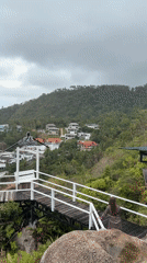 Tourists explore scenic Overlap Stone viewpoint on Ko Samui