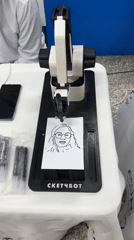 Robot artist draws portraits for locals in Russian city