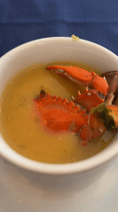 Crab soup documented in Maracay, Venezuela