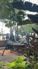 Daily life scenes documented across Denpasar beach and dining areas
