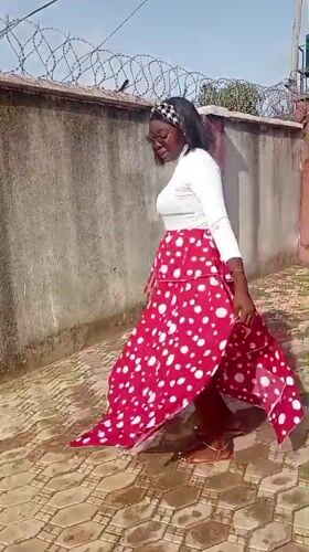 Styled outdoor poses in Rido, Nigeria
