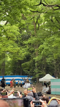 Traditional Yabusame archery ceremony draws crowds at Kyoto shrine