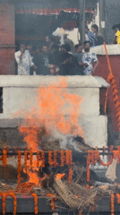 Daily life scenes captured in Kathmandu: cremation ceremony, street views