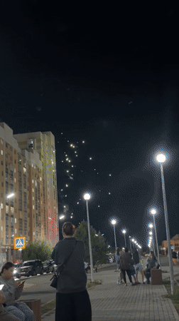 Summer night in Astana: fireworks, city streets, and quiet moments