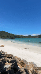 Koh Phangan coast at sunrise: fishing, boats, and beach life