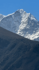 Clear mountain vista documented in Nepal's Khumbu region