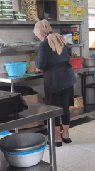 Morning routines across a kitchen, worksite, and roadside rest