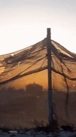 Sunset moments captured across Palestinian settlements in Gaza