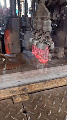 Inside a glass manufacturing plant in Pleven, Bulgaria