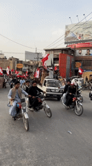 Motorcycle procession and street life in Quetta City
