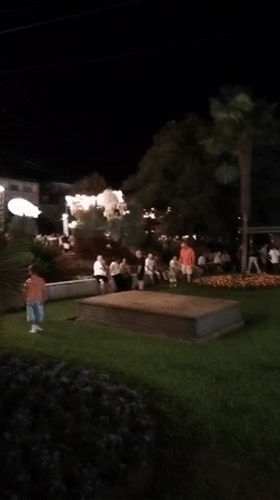 Giant puppets and festive crowds fill Braga's streets at night
