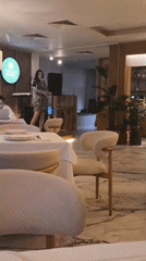 Evening restaurant performance captured alongside dining venue details
