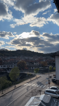 Elevated street views documented in Zlatograd, Bulgaria under sunny skies