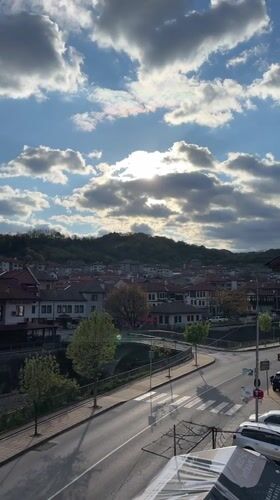 Elevated street views documented in Zlatograd, Bulgaria under sunny skies