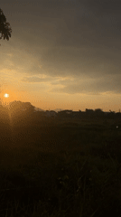 Sunset captures document rural Thai village life