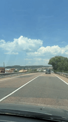Driver travels winding highway near Jérica, Spain Saturday morning