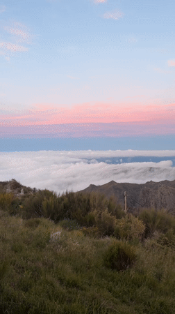 Sunset views captured across Madeira mountain locations