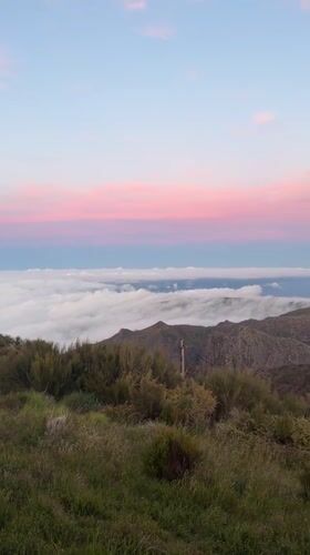 Sunset views captured across Madeira mountain locations