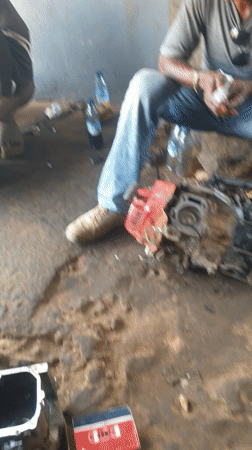 Generator repair work documented at Sabon Tasha workshop