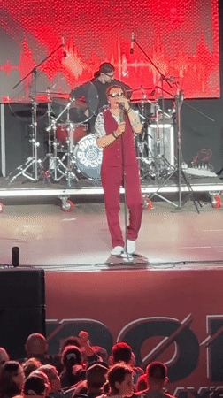 Live concert in full swing at a large Khabarovsk venue