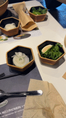 Inside a sit-down restaurant in Ulaanbaatar, food and décor on show