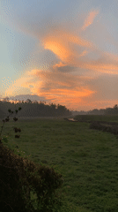 Dawn landscape captured on video in Ahangama, Sri Lanka