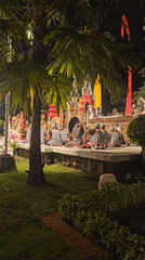 Traditional Balinese cultural performance draws crowds in nighttime Denpasar venue