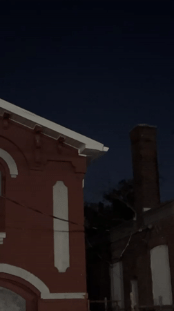 Crescent moon, Mars spotted in Newburgh night sky