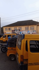 Daily street life captured in Lagos-area neighborhoods