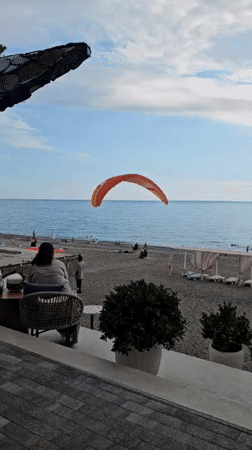 Paragliding, beach, and downtime in Gagra, Abkhazia